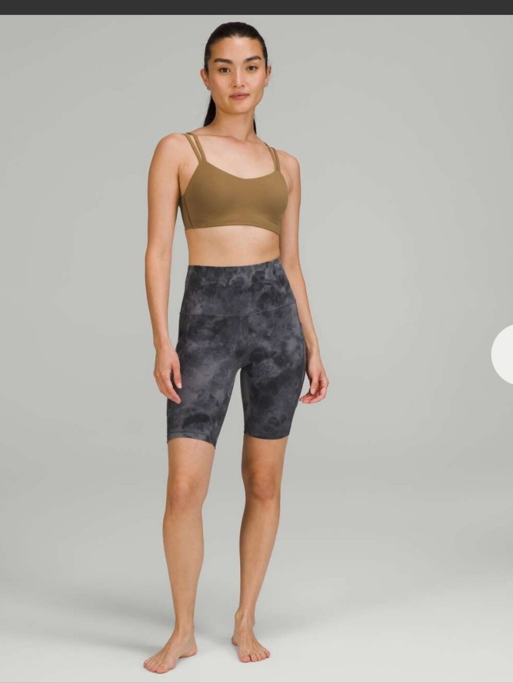 Lululemon Align High-Rise Short with Pockets 8" Diamond Dye Pitch Grey Graphite